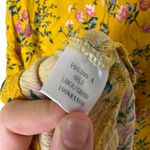 ETWO Floral Yellow Women's Dress Large Photo 4