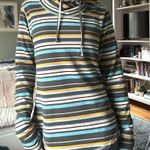 KAVU  striped mock neck layer Photo 0