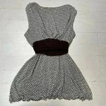 Max Studio Vintage Y2K Boho-Grunge  Women's Cream and Brown Tank Top Photo 6