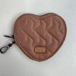 Lug Heart Zip Coin Pouch Key Clip Bag Charm Quilted Pink Purse Earbuds Case Photo 1