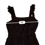 Peter Som Black Linen Jumpsuit Women’s Size 8 Sleeveless Ruffle Strap Criss Cros Photo 9