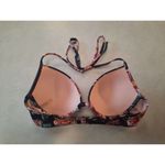 Shade & Shore  Light Lift Ample Purple Floral Studded Underwire Bikini Top 32B Photo 1