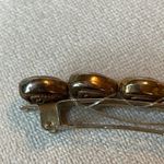 Vintage Heart Bar Style Barrette Hair Clip Gold Brass Tone w/ patina Hearts Photo 12