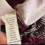 LuLaRoe Stamp Leggings OS Red/blue Floral HTF Rare One size Spandex Polyester Photo 10