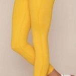 Girlfriend Collective Yellow High Waist Leggings Photo 0