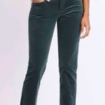 Christopher Blue Madison High Rise Straight Leg Corduroy Jeans in Green Size 16 Photo 0