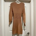 STAUD  Marylebone Sweater Dress in Camel Photo 4