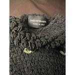 Saks 5th Avenue Vintage Saks Fifth Avenue Black Woven Drawstring Evening Bag Made in Italy Photo 4