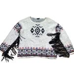 Elan  Sweater‎ With Fringe Photo 1