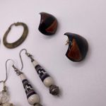 Lot Of 5 Costume Earrings Pierced Dangle Drop Hoop Etc Women’s Mix Some Handmade Photo 10