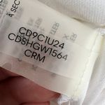 Calvin Klein Elegant Winter White Cream Draped Cowl Neck Sheath Dress Size 14 Photo 10