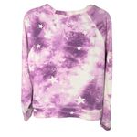 Wildfox Tie Dye Star Print Sweatshirt Purple White L Photo 1