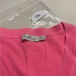 Vineyard Vines  Heritage Knit Cotton V-Neck Sweater Pink Size Medium Preppy Photo 6