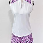 IZOD  Floral Tennis/Golf Skort and Sleeveless Top Set Size 4 Photo 0