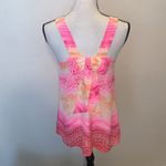 Candie's Candie’s neon pink orange bow Beck Sleeveless Tank Top Photo 4