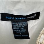 Saint Tropez West Women Sleeveless Embroidered Linen Blouse Top L Boho Layering Photo 3