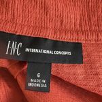 INC SZ 6 Shorts Tie-Front Side Zipper Lightweight Summer Fig Orange New Photo 4