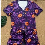 Shirley &‎ Stone Purple Pumpkin Short With Short Sleeve Pajama Set Size 2xl Photo 3