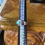 Natural Sleeping Beauty Turquoise Sterling Silver Southwestern Ring Size 5 Photo 5