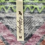 New 42POPS Boho Maxi Sleeveless Tank Dress Chevron Festival Sz Medium USA Made Black Photo 5