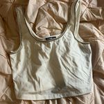 Super Down MD  Drama Michele White Stretch Jewel Crop Top Photo 0