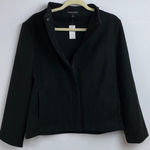 Banana Republic NWT ‎ Black Stand Collar Zip Front Jacket Coat Women's Small $130 Photo 0