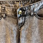 EXPRESS  Jeans Slim Fit Comfy Acid Washed Out Black Womens 0 Low Rise Photo 1