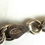 Vintage Italian Sterling Silver 925 Charm Bracelet – Chinese Symbols & Black Bea Photo 7