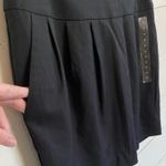 Gap Outlet Stretch Black Gray Pinstripe Pleated Skirt Polyester Uniform NWT Photo 3
