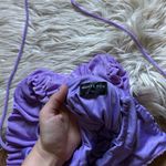 White Fox Boutique WHITE FOX Change It Up Ruched Halter Mini Dress In Lilac Photo 4