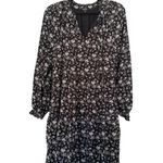 Wishlist Long Sleeve Black Floral Boho Flowy Dress Size Medium/Large Photo 0