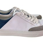 Boden Emily White & Navy Leather Training Casual Sneakers 40 US 8.5 Size undefined Photo 12