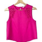 Red Dress Boutique Boutique Mika & Gala Hot Pink Floral Laser Cut Tank Top 8 Photo 0