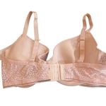 Auden NWT Demi covered lightly lined tshirt bra lace pink size 40D Photo 6