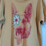 Aerie Offline by Graphic Dog German Shepherd Oversized T Shirt Yellow Red Large Photo 1