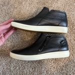 Ecco Soft 7 Metallic Black Leather Side Zip Bootie Photo 2