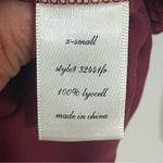 Miami Women’s‎  Off Shoulder Tie Sleeve Crop Top Burgundy Size XS Photo 7