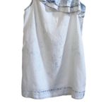 Holding Horses Anthropologie Dress Ruffle Acid Wash Chambray One Shoulder S Photo 6