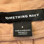 Something Navy ‎ beige wide leg work business casual trouser pants size 2 Photo 2