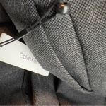 Calvin Klein Size 20W Black Dress Faux Leather Waist Slim Gray Leg Pants Pockets Photo 5