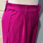 Nordstrom NEW Happily Grey Magenta Pink Wide Leg Trousers Size 7 Photo 6