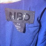 NBD  x REVOLVE Adios Navy Blue Indigo Asymmetrical Sheath Mini Dress Size XS Photo 10