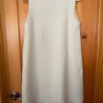 ZARA Sweater Dress Womens Size Medium Ivory Alpaca Wool Blend Cream Knit Photo 11