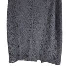 Club Monaco  Floral Lace Silk Lining Pencil Skirt Black Size 6 Photo 2