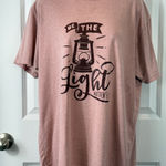 Next Level Apparel Next Level Be The Light Matthew 5 14 Graphic T Shirt Womens XL Pink Heather Photo 0