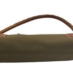 Michael Kors Leather Stitch Green Canvas Small Handbag Photo 1