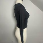 Brave Soul  London Liliana Black‎ Square Neck Crop Top NWT Size M Photo 3