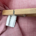 Zanzea Collection Top Women’s M Pink Popover Blouse Vneck Pocket Woven Relaxed Photo 6