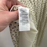 Madewell Smocked Ruffle-Shoulder Midi Dress in Inkbrush Dots Size Medium Photo 6