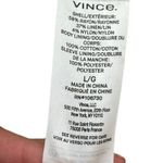 Vince ‎ Linen Blend Bomber Jacket Large Birch Beige NEW Chore Jacket Minimalist Photo 9